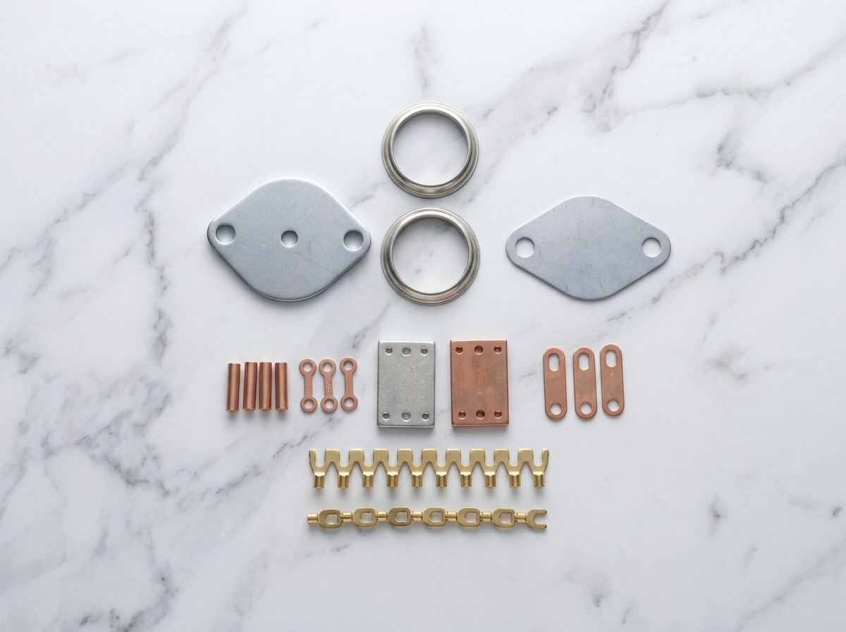 Press parts and conical & plane washers for motor and semiconductor industries